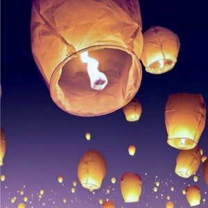 Chinese wishing lanterns for memorial,weddings, special occasions